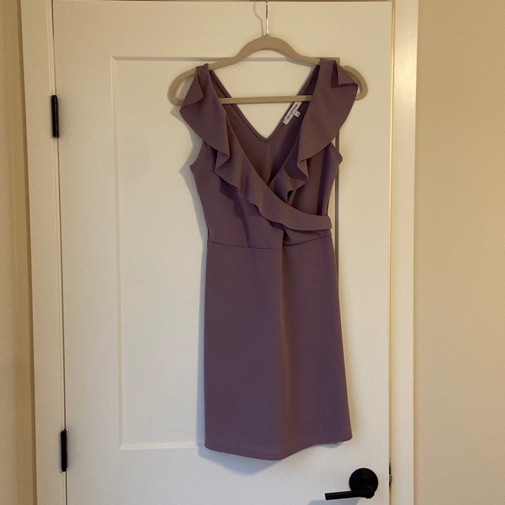 Mini purple dress